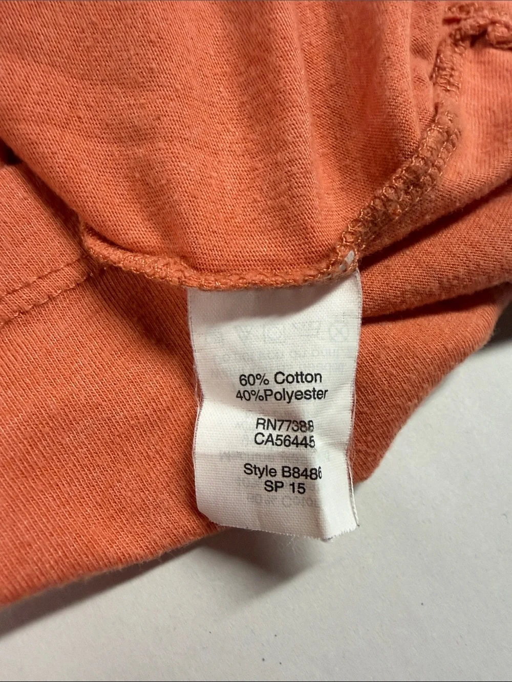 J. Crew Orange Short Sleeve Crewneck with White Waterfront Lifesaver Graphic